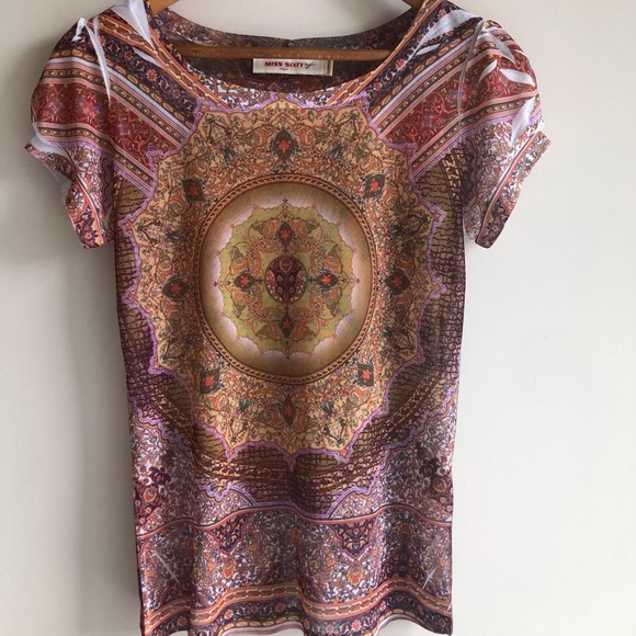 Y2K printed mesh miss sixty top - Picture 4 of 4